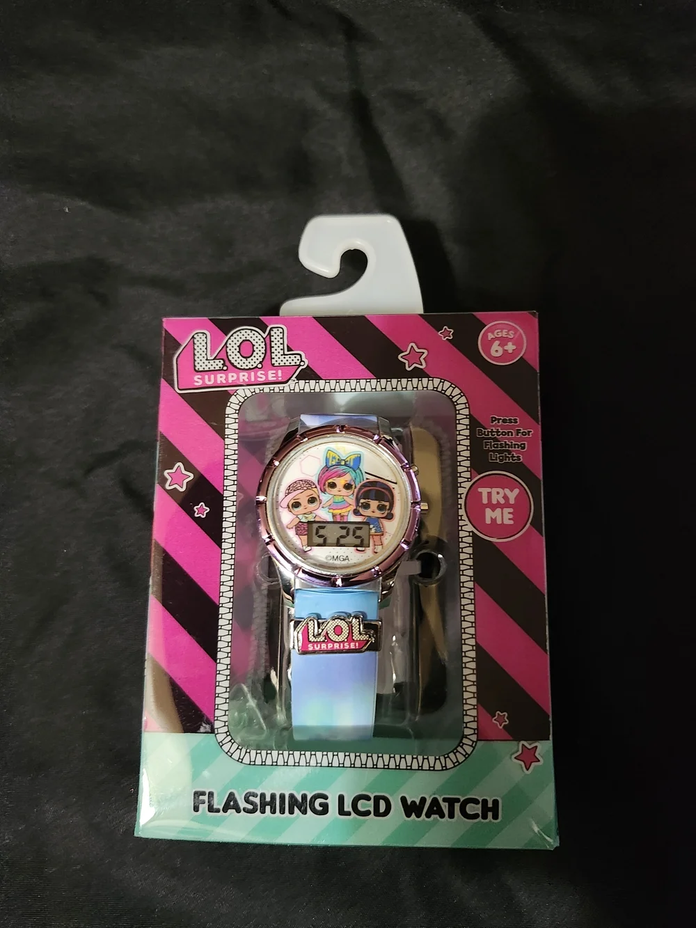 L.O.L. Surprise! Pink and Iridescent Kids Flashing LCD Watch